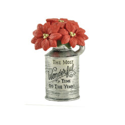 208-12788 THE MOST WONDERFUL TIME MILK JUG WITH POINSETTIAS
