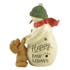 208-12790 HAPPY PAWLIDAYS SNOWMAN WITH DOG