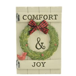 208-12805 Door plaque w/wreath