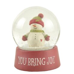 208-12900 YOU BRING JOY SNOWMAN IN SNOW GLOBE