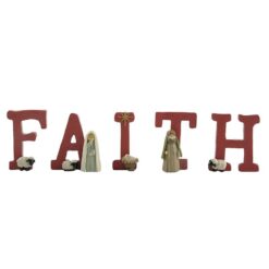 208-12920 FAITH WITH HOLY FAMILY AND SHEEP