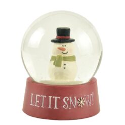208-12927 LET IT SNOW SNOW GLOBE WITH SNOWMAN