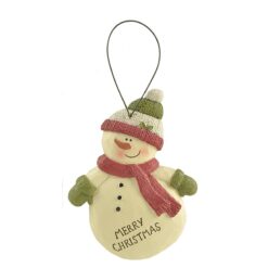 208-50034 MERRY CHRISTMAS SNOWMAN ORNAMENT