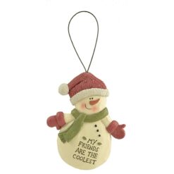 208-50036 MY FRIENDS ARE THE COOLEST SNOWMAN ORNAMENT