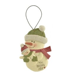 208-50043 """YOU BRING JOY"" SNOWMAN ORNAMENT"