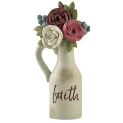 2011-12840 Faith flower pot w/flower