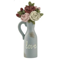 2011-12841 Love flower pot w/flower