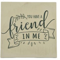 2011-13021 FRIEND plaque w/black easel