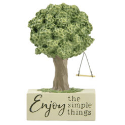 211-12819 "ENJOY THE SIMPLE THINGS" BLOCK WITH TREE