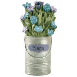 211-12884 Tin can w/flower-Nana