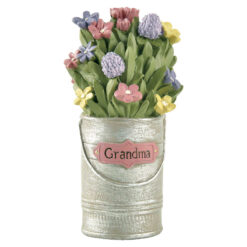 211-12885 Tin can w/flower-Grandma