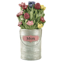 211-12887 Tin can w/flower-Mom