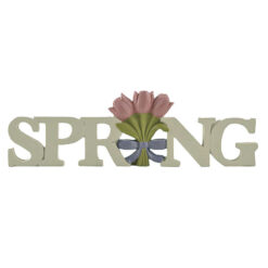 211-12931 Flower w/SPRING plaque