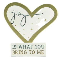211-12950 Gold heart on block-joy