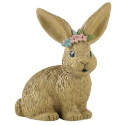 211-13254 BROWN BUNNY WITH FLOWERS