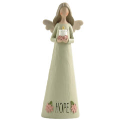 2166-13274 "HOPE" ANGEL WITH CANDLE
