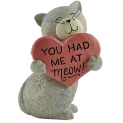2166-13326 Cat w/red heart
