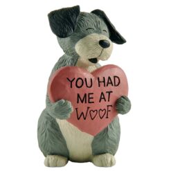 2166-13327 Dog w/red heart