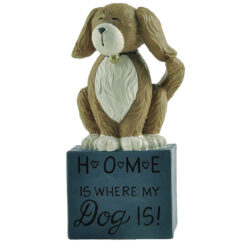 2166-13344 "HOME IS WHERE MY DOG IS" BLOCK WITH DOG