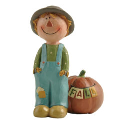 216-13067 SCARECROW WITH "FALL" PUMPKIN