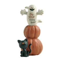 216-13077 "DO YOUR THING BOO" GHOST ON PUMPKINS WITH CAT
