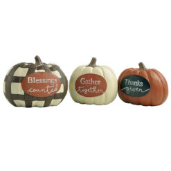 216-13090 SET OF 3 "BLESSINGS/THANKS/GATHER"