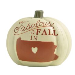 216-13104 Pumpkin w/state of  Pennsylvania map