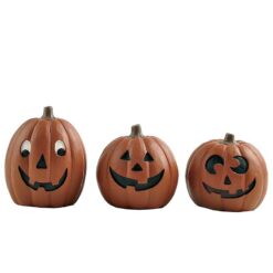 216-13161 S/3 pumpkins w/smiling face