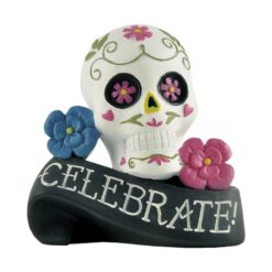 216-13200	Skull head on the ribbon celebrate