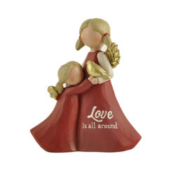 218-13122 Mother & daughter angel on snow base