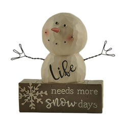218-13130	Life snowman on block