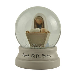 218-13140	Nativity-Baby Jesus snow globe 100mm