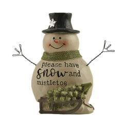 218-13150	"PLEASE HAVE SNOW AND MISTLETOE" SNOWMAN