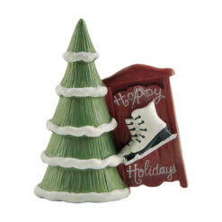 218-13181 "HAPPY HOLIDAYS" SLED WITH ICE SKATES