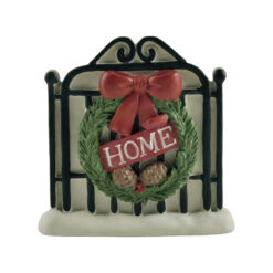 218-13182 Door w/wreath on snow base-Home