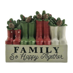 218-13185 Boots w/pine cone on the base-FAMILY
