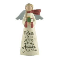 218-13189 "THE BEST GIFTS OF ALL" ANGEL HOLDING A PRESENT