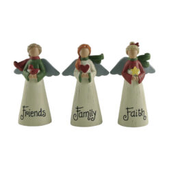 218-13191 S/3 angel w scarf-Family/Friends/Faith