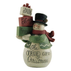 218-13192 TRUE GIFT SNOWMAN WITH GIFTS