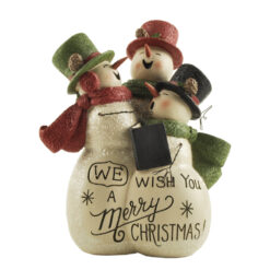 218-13193 "WE WISH YOU A MERRY CHRISTMAS" CAROLING SNOWMEN