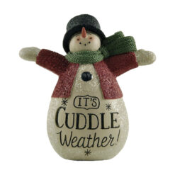 218-13194 "IT'S CUDDLE WEATHER" SNOWMAN