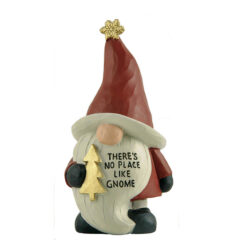 218-13262	Christmas gnome in big dots hat w/tree