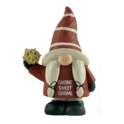 218-13263	Christmas gnome in big stripes hat w/snowflake