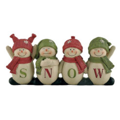 218-13313 LINE OF SNOWMEN WITH "SNOW"