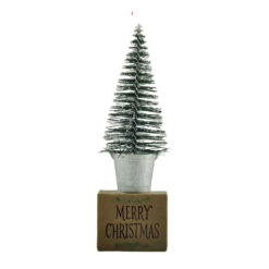 218-13320	CHRISTMAS TREE ON "MERRY CHRISTMAS" CRATE