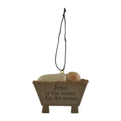 218-50072	"JESUS IS THE REASON" BABY JESUS ORNAMENT