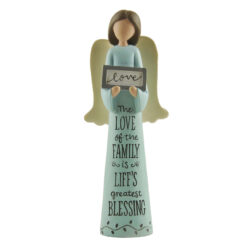 211-13052  "THE LOVE OF THE FAMILY" ANGEL HOLDING "LOVE" SIGN