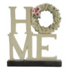 211-13060 "HOME" PLAQUE WITH WREATH