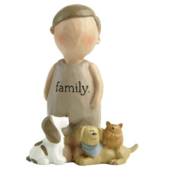 211-13216 Boy angel w/dogs-family