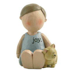 211-13220 Boy angel w/dog-joy